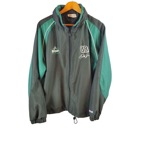 Nascar Winners Circle Dale Earnhardt Jr. Full Zip Nylon Jacket. Amp Energy 88. L - Picture 1 of 3
